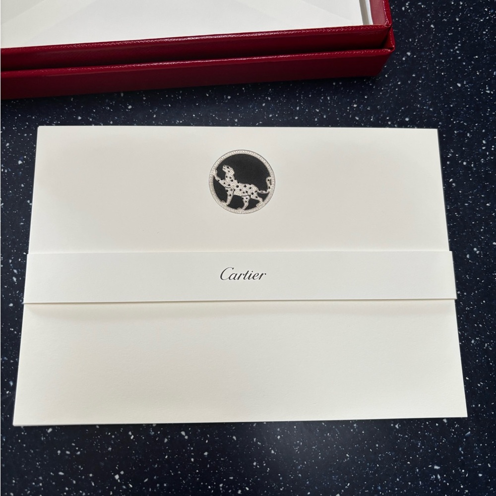 Cartier Iconic Panther Design Card and Envelope Set. 8 cards and envelopes. - Picture 2 of 5